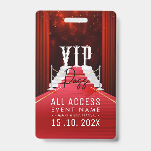 VIP All Access Event Badge