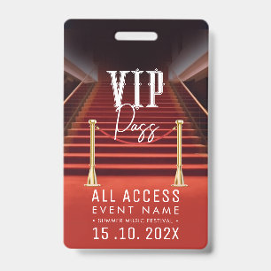 VIP All Access Event Badge
