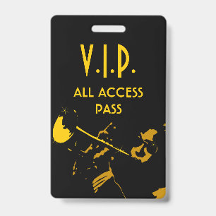 VIP All Access Pass at Musical Event Vertical Badge