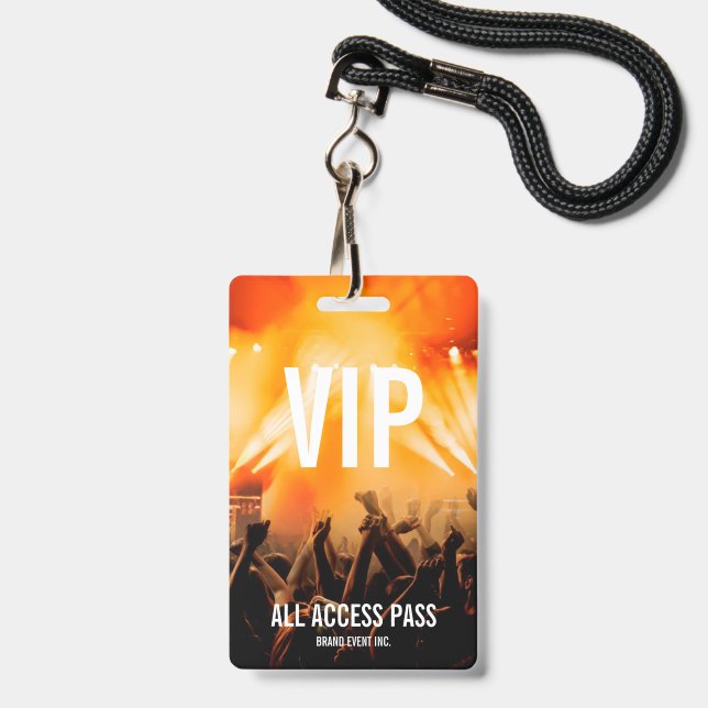 VIP All Access Pass Concert Event Badge | Zazzle