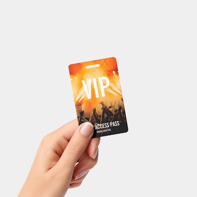 VIP All Access Pass Concert Event Badge | Zazzle