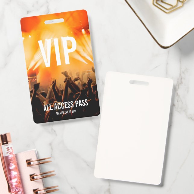 VIP All Access Pass Concert Event Badge | Zazzle