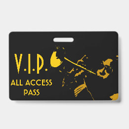 VIP All Access Pass for Musical Event Badge