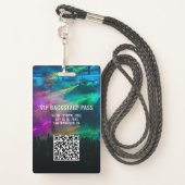 VIP All Access QR Code Event Photo ID Badge | Zazzle