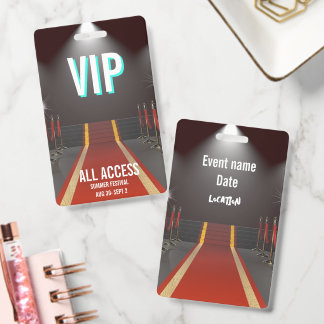 VIP All Access Red Carpet Spotlight Event Badge