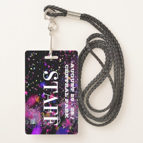 VIP All Access Staff Employee Concert Club Party  Badge