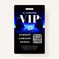 VIP Backstage Pass QR Code Concert Badge | Zazzle