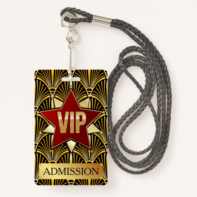 VIP BADGE (Front with Lanyard)