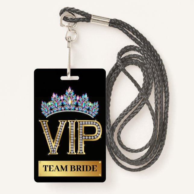 VIP BADGE (Front with Lanyard)