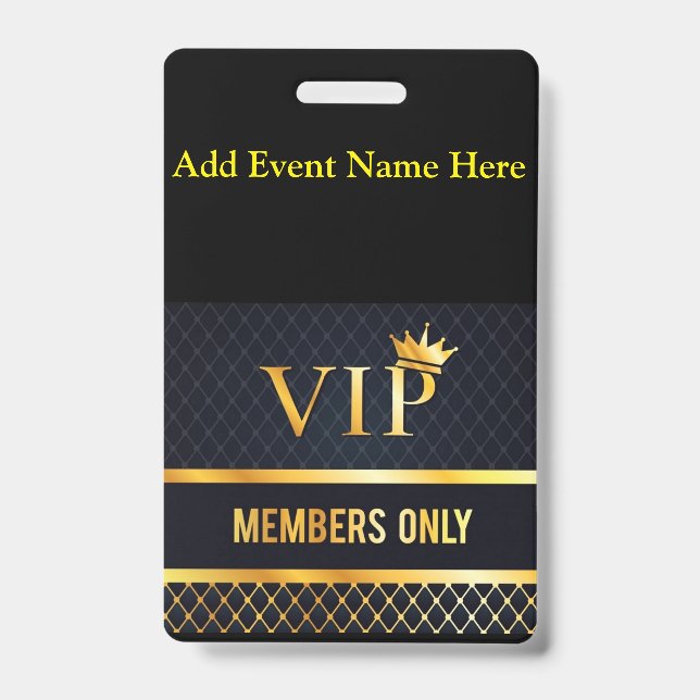 VIP BADGE (Front)