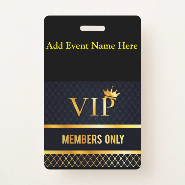 VIP BADGE | Zazzle