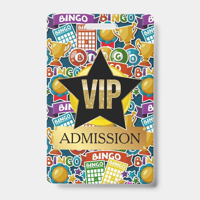 VIP BINGO  BADGE (Front)
