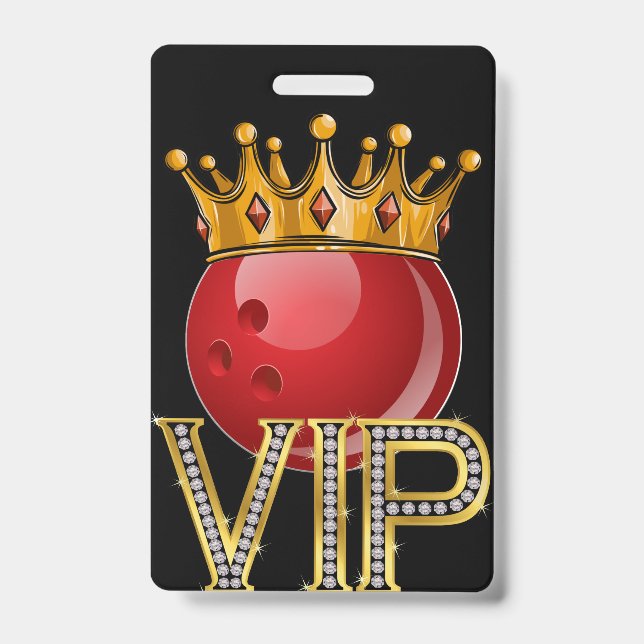 VIP BOWLING Lanyard Badge (Front)