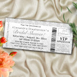 VIP Bridal Shower Admission Ticket Invitation