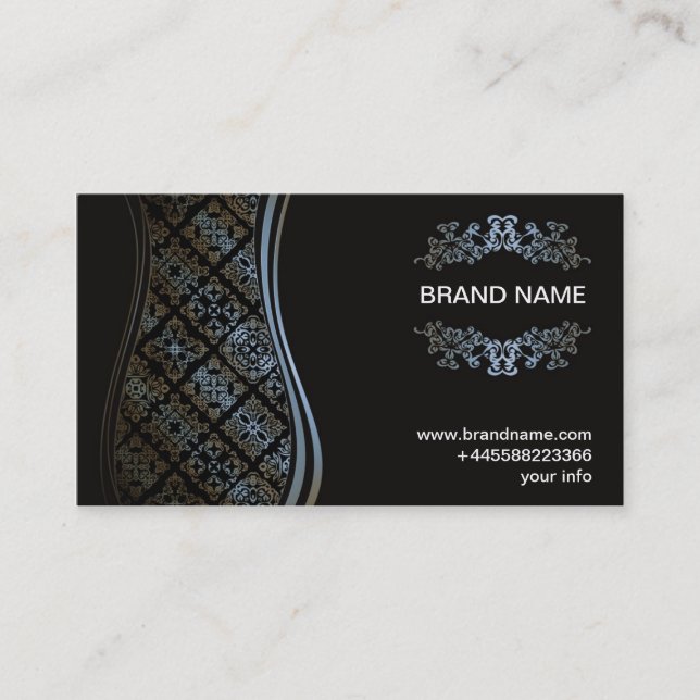VIP Business card Blue Gold (Front)
