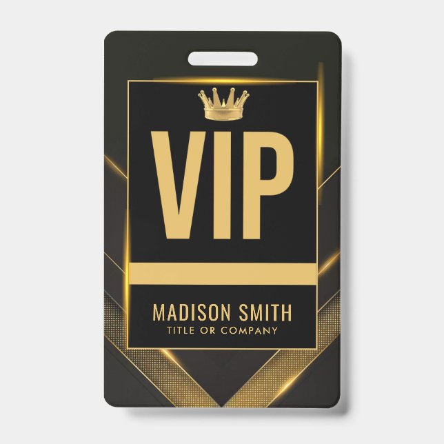 VIP  Business Event Badge (Front)