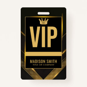 VIP Business Event Badge