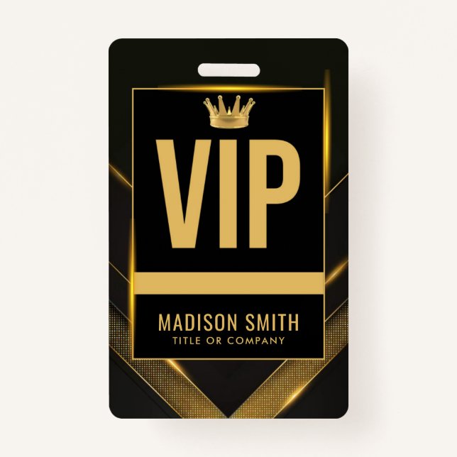 VIP  Business Event Badge (Front)