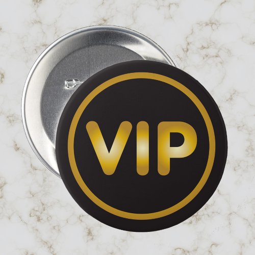 VIP button gold on black