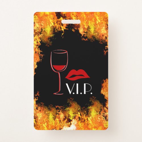 VIP Club Plastic Badge