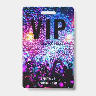 VIP Custom Event or Concert Name All Access Badge