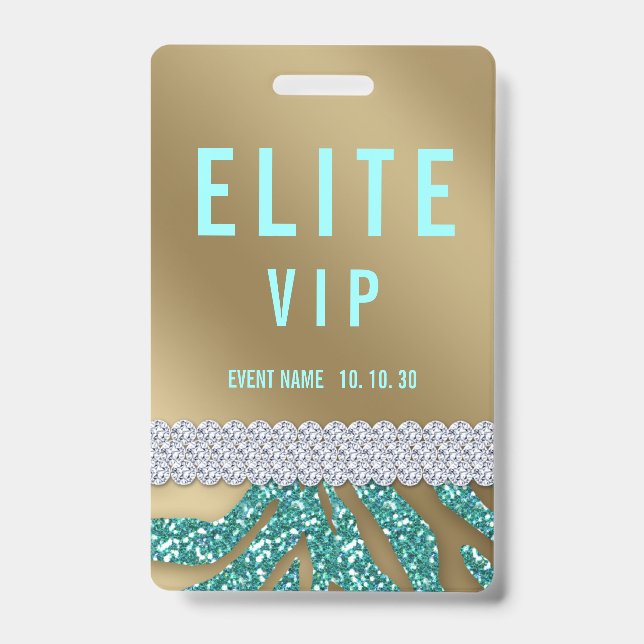 VIP Event Custom Name Concert Badge (Front)