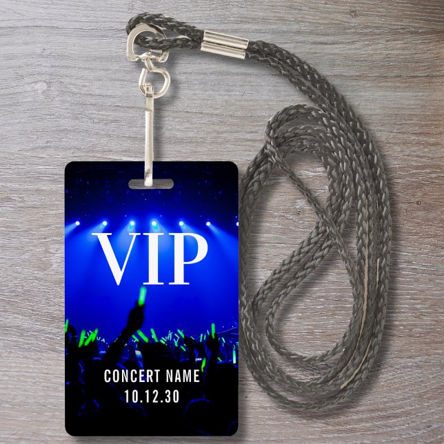 VIP Event Photo Custom Name Concert Badge (Creator Uploaded)