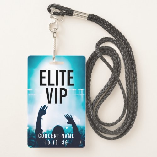VIP Event Photo Custom Name Concert Badge