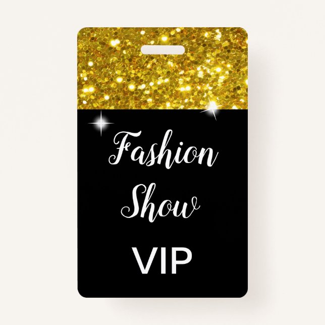 VIP Fashion Show Trade Badge (Front)
