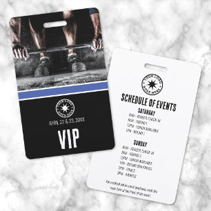 VIP Fitness Event Badge