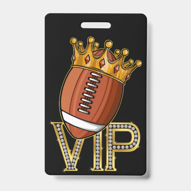 VIP Football Guest Pass Lanyard Badge (Front)