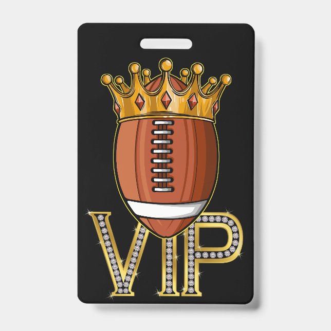 VIP Football Lanyard Badge (Front)