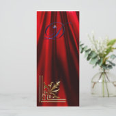 VIP Gold ”D” red, blue Rack Card (Standing Front)