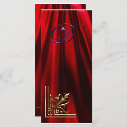 VIP Gold ”D” red, blue Rack Card (Front/Back)
