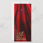 VIP Gold ”D” red, blue Rack Card (Front)