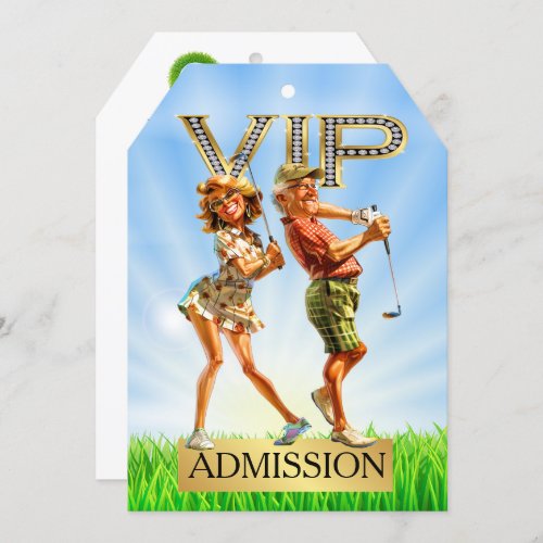 VIP GOLF Badge Invitation