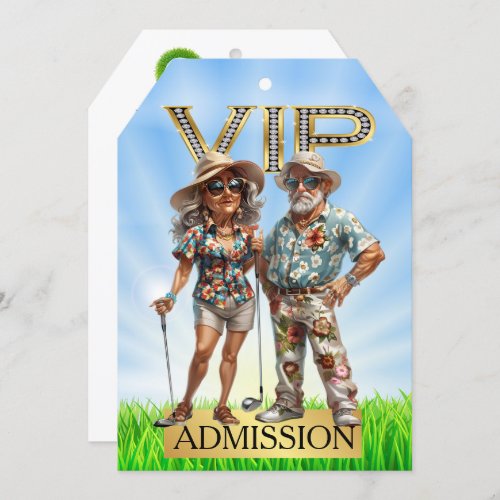 VIP GOLF Badge Invitation