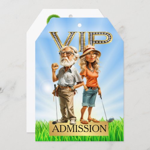 VIP GOLF Badge Invitation