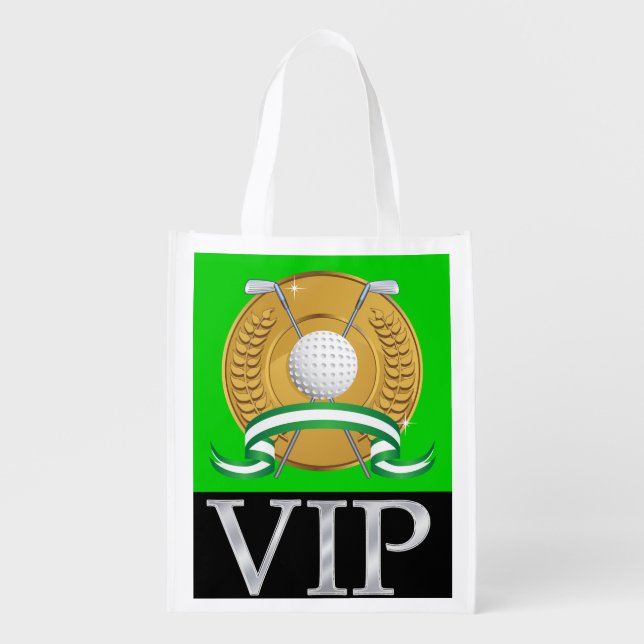 VIP Golf Gift, Favor, Grocery Bag - SRF (Front)