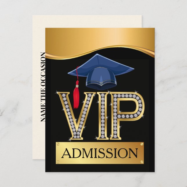 VIP Graduation / Any Occasion  Postcard (Front/Back)