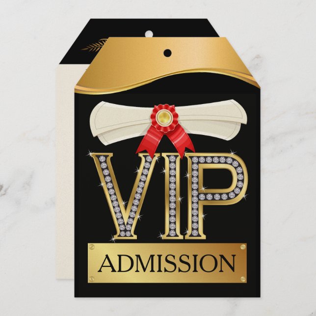 VIP Graduation  Invitation (Front/Back)