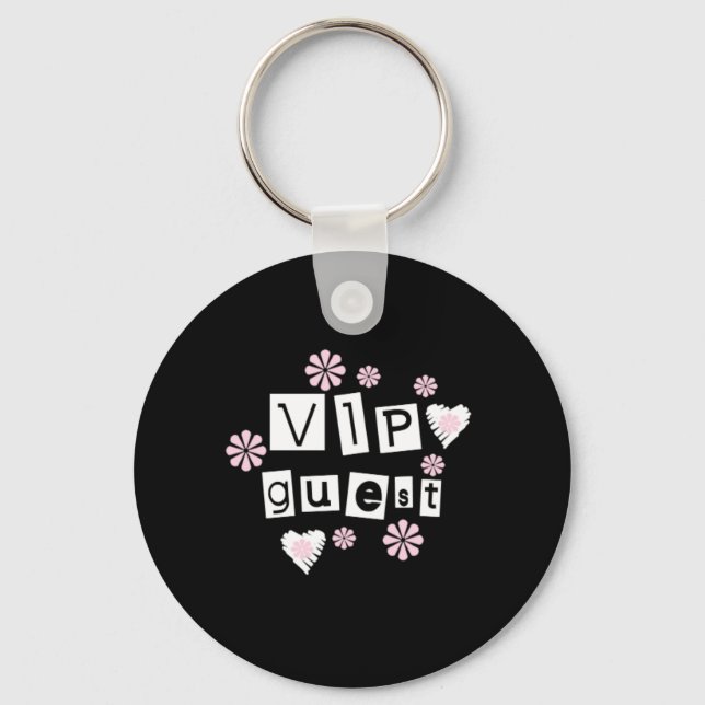 VIP Guest Flowers Keychain (Front)