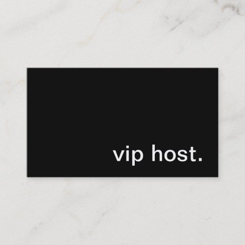 VIP Host Business Card