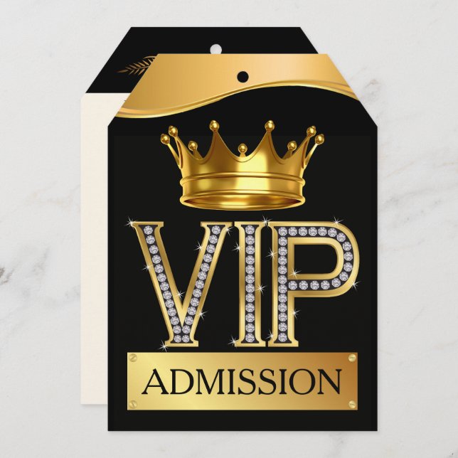 VIP Lanyard BADGE Invitation (Front/Back)