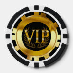 Vip Laurel Wreath Las Vegas Gold Black Poker Chips at Zazzle