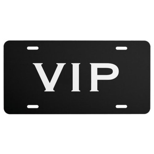 VIP limo car license plate for limousine
