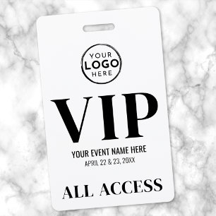 VIP Logo All Access Event Badge