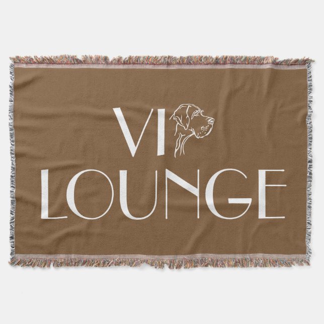 VIP Lounge Dog Throw Blanket (Front)