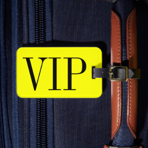 VIP luggage tag for bags and suitcases