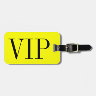 VIP luggage tag for bags and suitcases